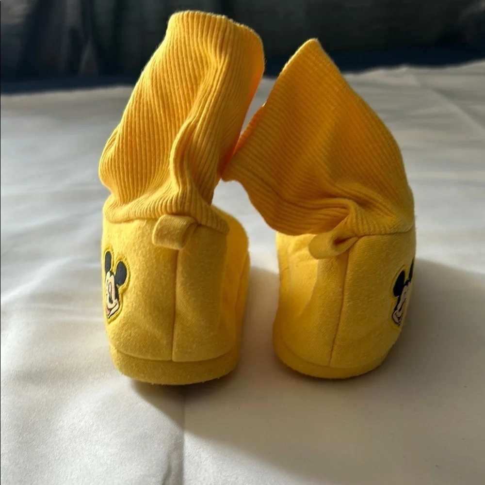 Disney Yellow Baby Walker Shoes with Soft Organic Design